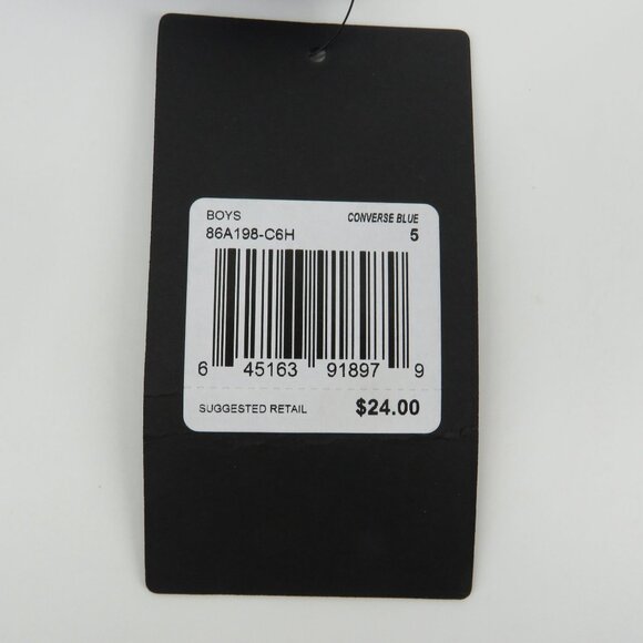 Converse Boys Blue Logo Print Mesh Shorts Size 5Drawstring Waist NWT $24 - Picture 2 of 3